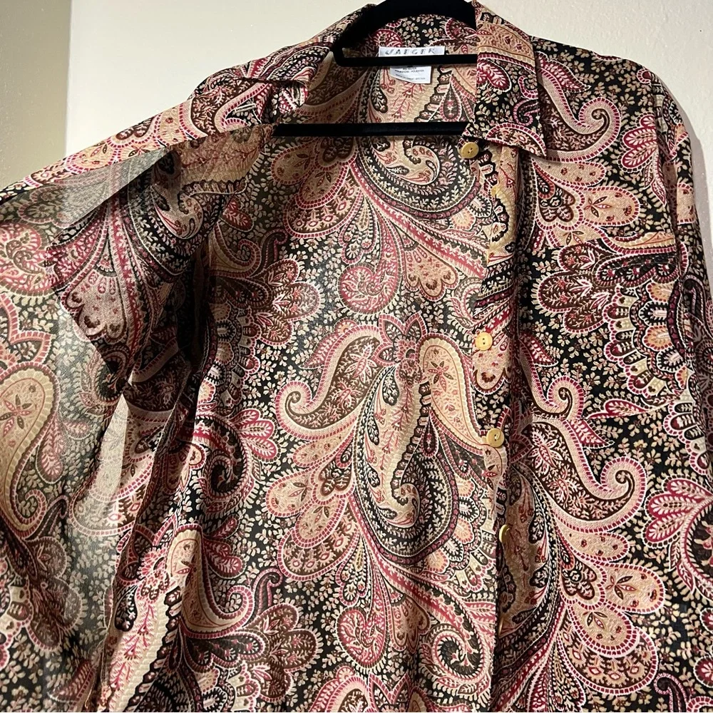Jaeger button blouse - Picture 8 of 12